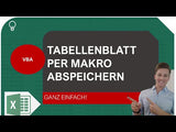 Per Makro Einzelnes Tabellenblatt Abspeichern